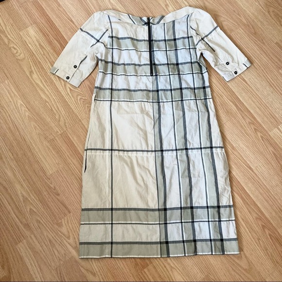 Burberry Beige and Black Plaid Dress - Picture 4 of 7
